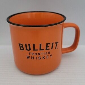 Bulleit Frontier Whiskey‎ Orange Ceramic Campfire Coffee Mug Cup